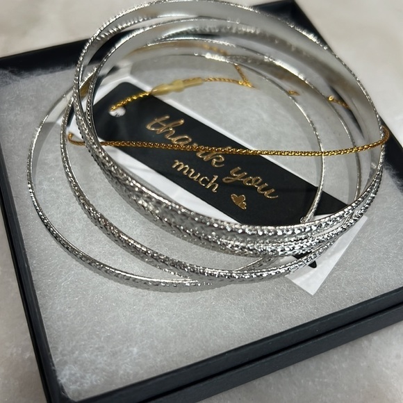 Stacking Hammered Bangle Bracelets - Picture 5 of 5